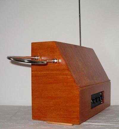 Necotron transistor theremin. Orthogonal view.