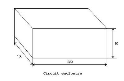 Necotron transistor theremin. Internal enclosure.