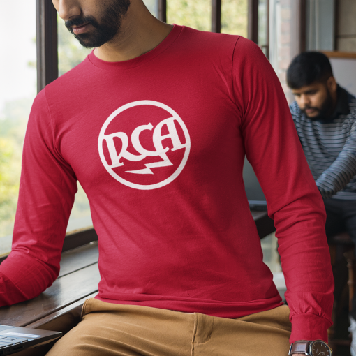 Logo RCA T Shirt Red BellaCanvas3001 Boy