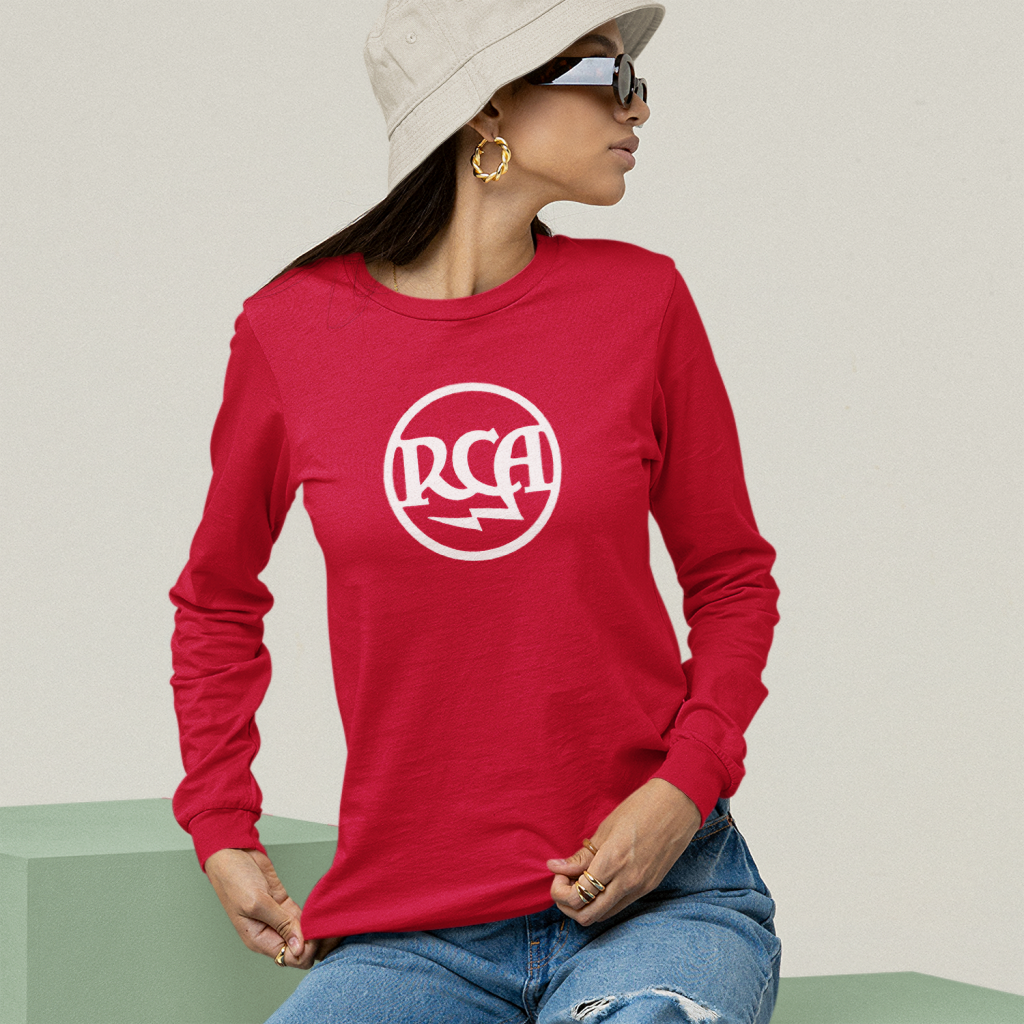 Logo RCA T Shirt Red BellaCanvas3001 Girl